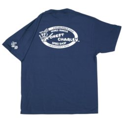 Honest Retro Oval Speed Shop T-Shirt | Navy-0